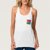 Débardeur Créez votre propre Modèle blanc moderne (Devant)