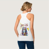 Débardeur Culture Divine Grosse Chatte Baisers Jaune Clash (Dos entier)