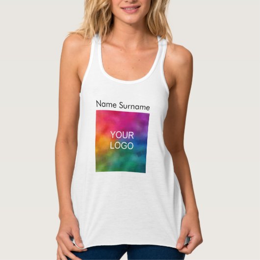 Débardeur Custom Women's Racerback Slim Fit Business Logo (Devant)