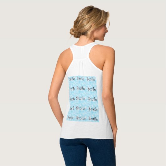 Débardeur de course à dos fleurie de la ceinture f (Dos entier)