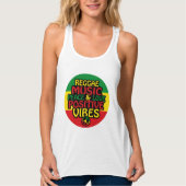 Débardeur Design de reggae avec des citations positives et d (Devant)