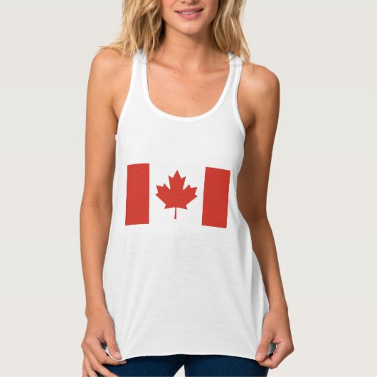Débardeur Drapeau canadien (Feuille d'érable) (Canada) (Devant)