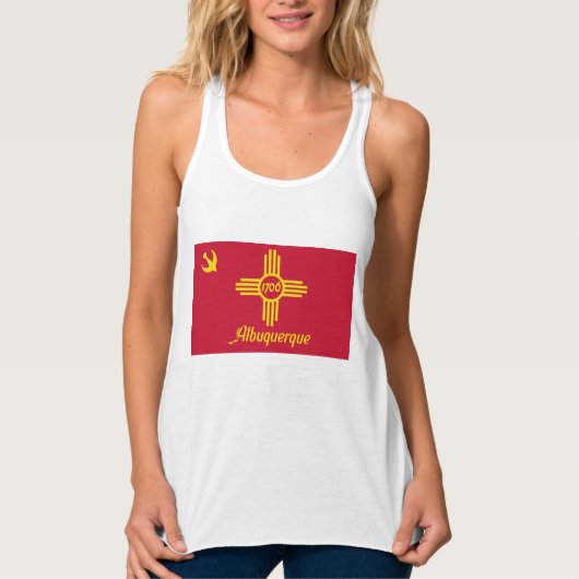 Débardeur Drapeau d'Albuquerque (Nouveau-Mexique) (Devant)