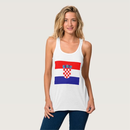Débardeur Drapeau de Croatie (Devant entier)
