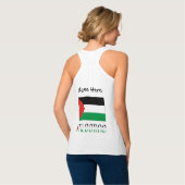 Débardeur Drapeau palestinien avec votre nom (Dos entier)
