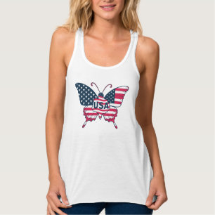 Débardeur Drapeau papillon américain Design-62616