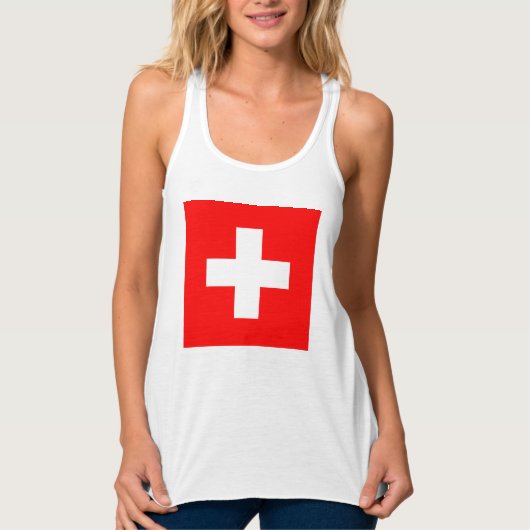 Débardeur Drapeau suisse (Suisse) (Devant)