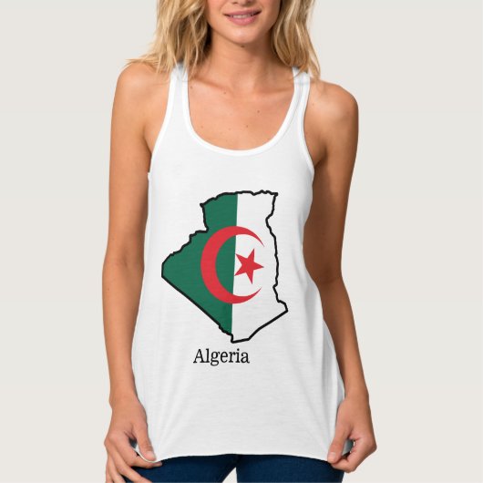 Débardeur Drapeaux et pays Algérie (Devant)