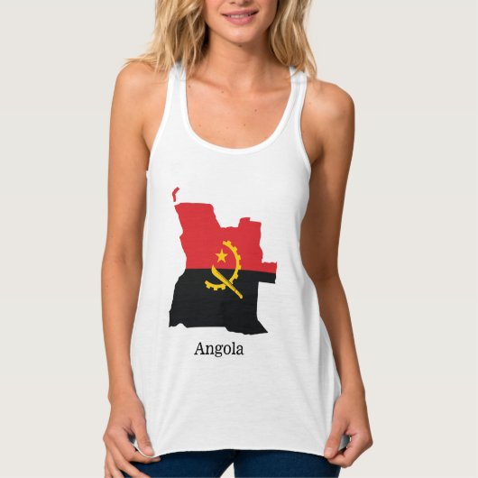 Débardeur Drapeaux et pays Angola (Devant)