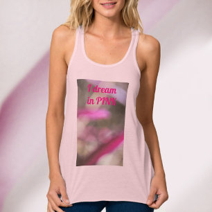 Débardeur Dreamy Je rêve en rose Abstrait Boho Chic