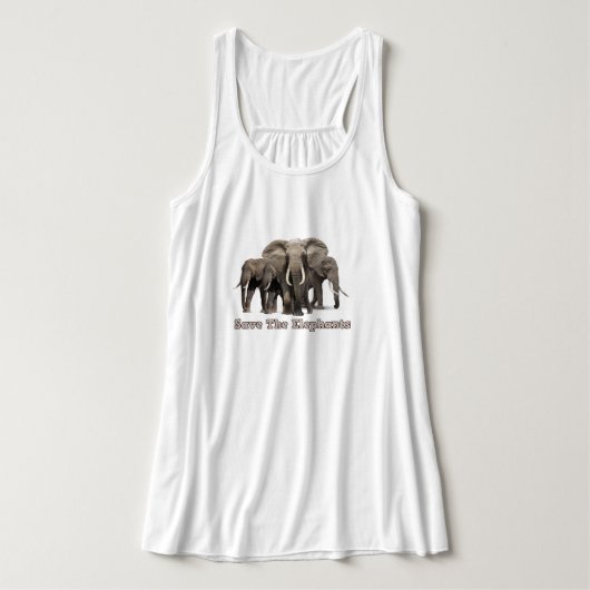 Débardeur Éléphant d'Afrique (Design devant)