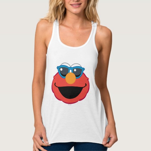 Débardeur Elmo visage souriant avec lunettes de soleil (Devant)