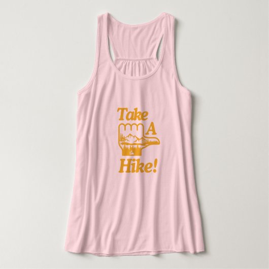 Débardeur Faites Une Randonnée En T-shirt (Design devant)