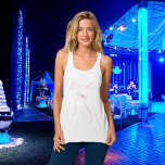 Débardeur Fête des mariées arc rose<br><div class="desc">Un t-shirt pour une douche nuptiale ou une soirée bachelorette. Avant : un arc rose et le mot : Mariée Retour : Personnalisez et ajoutez le nom de la mariée à être,  ajoutez la date du parti.</div>