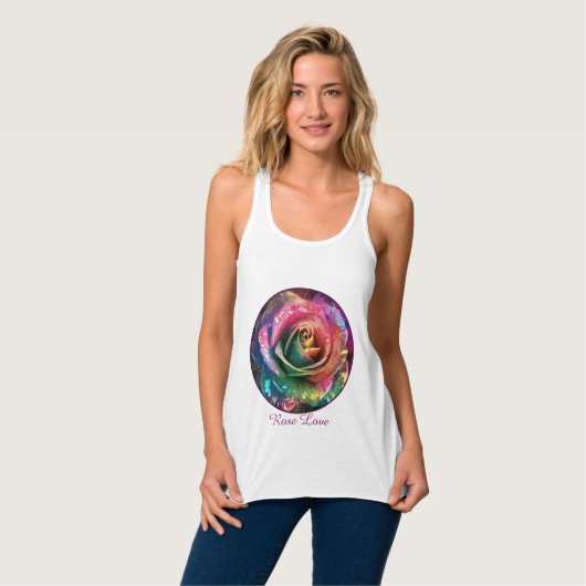 Débardeur Fleur céleste : Rose Alien (Devant entier)