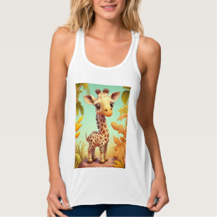 Débardeur Girafe Bébé Mignon Tropical Dessin Animé-37560