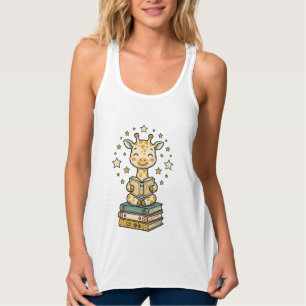 Débardeur Girafe de lecture mignonne chemise vintage d'amant