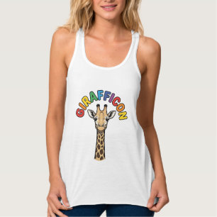 Débardeur Girafe Vintage Icône Conception de T-shirt de Mign