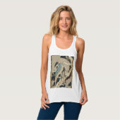 Débardeur Grues sur un pin couvert de neige Hokusai (Devant entier)