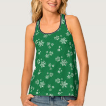 Handmade Snowflake Flurries - Bright Green & White