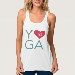 Débardeur I Love (Coeur) Yoga avec Symbole Om