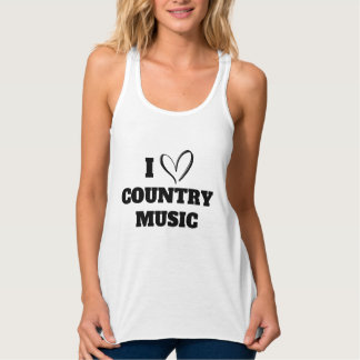 Débardeur I Love Country Music T-Shirt