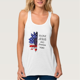 Débardeur I Love Jesus and America Too