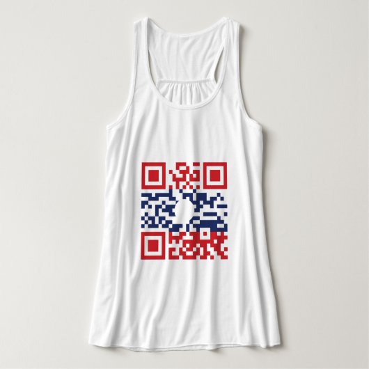 Débardeur I Love Laos (Khoy Huk Lao) Drapeau QR Code | Geek (Design devant)