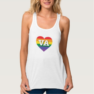 Débardeur I Love Virginia Rainbow Heart