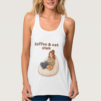 Débardeur Joli design Café & Club Chat