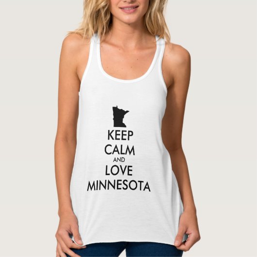 Débardeur KEEP CALM et LOVE MINNESOTA (Devant)