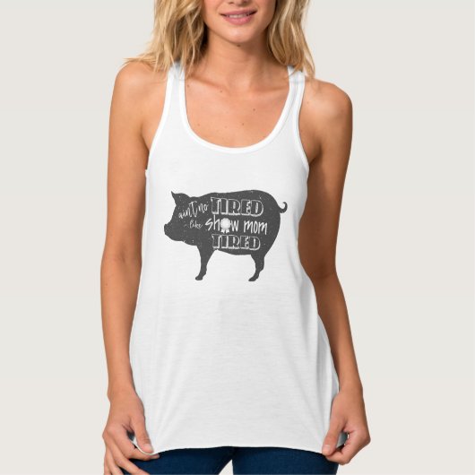 Débardeur La maman d'exposition a fatigué l'exposition de (Devant)