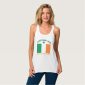 Débardeur La Saint-Patrick Drapeau Irlande Nom Personnalisé  (Devant entier)