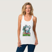 Débardeur Lapin de Pâques Pixel Jeu Jeux Joueur Garçons Ki (Devant entier)