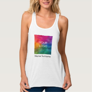 Débardeur Logo d'affaires coutume Racerback féminin Slim Fit