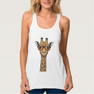 Débardeur Lunettes de soleil de girafe cool Vintage Chemise