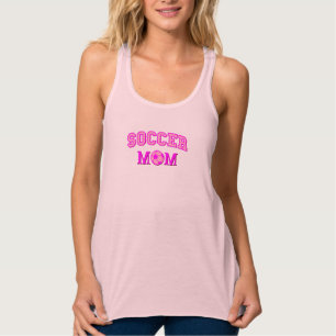 Débardeur Maman Footballeuse Dessin Et Texte Tout Rose