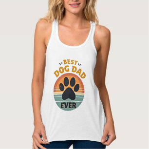 Débardeur Meilleur Papa Chien de Tous les Temps Vintage Retr