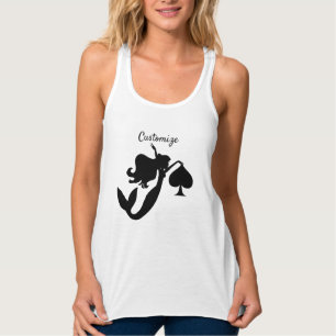Débardeur Mermaid noir Silhouette Thunder_Cove