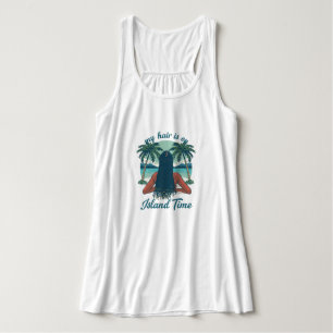 Débardeur "Mes cheveux sont à l'heure de l'île" Tank Top tre