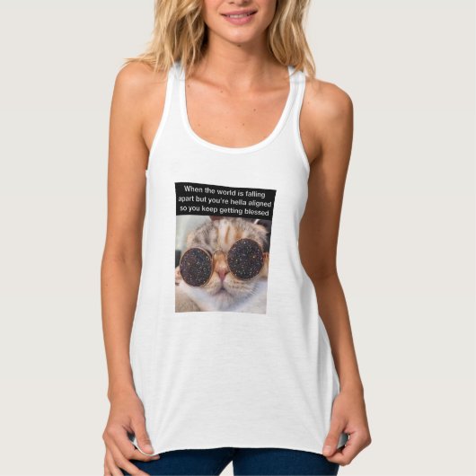 Débardeur Murugi Porte Le Racerback Flowy Bella+Canvas fémin (Devant)