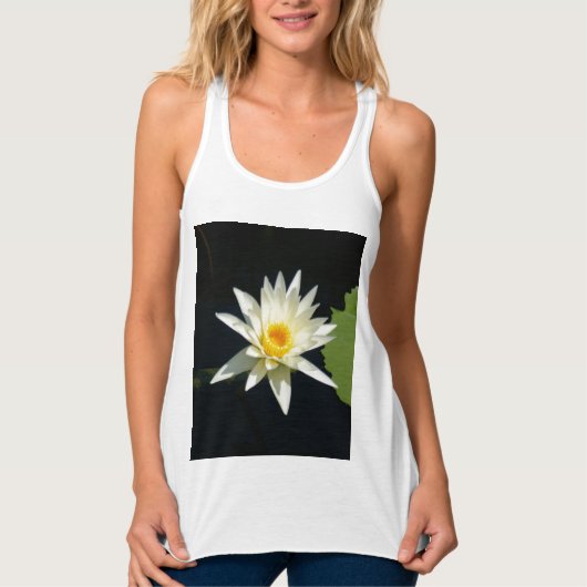 Débardeur Nénuphar de Lotus blanc (Devant)