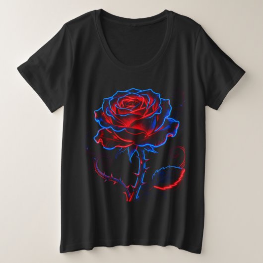 Débardeur Neon Rose Grande Taille (Design devant)