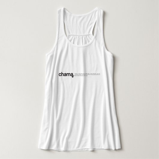 Débardeur noir et blanc Chama (Design devant)
