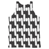 Débardeur noir et blanc moderne et amusant (Dos)