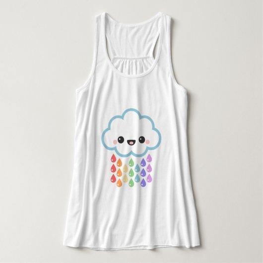 Débardeur Nuage de pluie de Kawaii (Design devant)