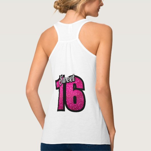 Débardeur Paillette rose (Dos)