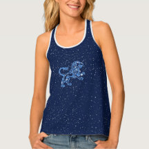 Panneau Léo Constellation et Zodiaque avec étoiles