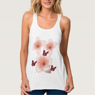 Débardeur Papillons roses
