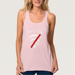Débardeur Party Time Tank Top Offline Wi-Fi Free - Your Text